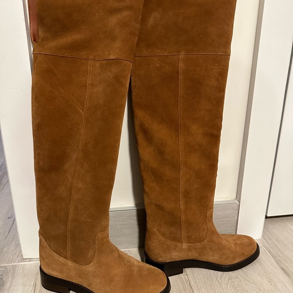 J Crew Suede Over the Knee Boot - Picture 1 of 10